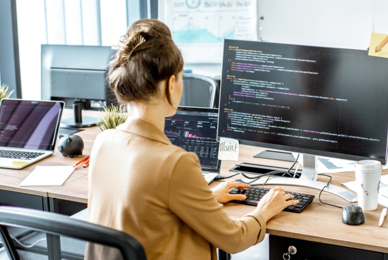 emprego, tecnologia, código