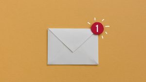 notificação de e-mail envelope carta