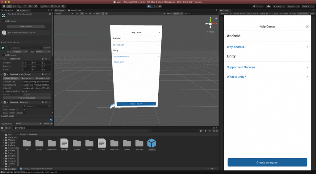 Tela simples simulando uma central de ajuda (Help Center)