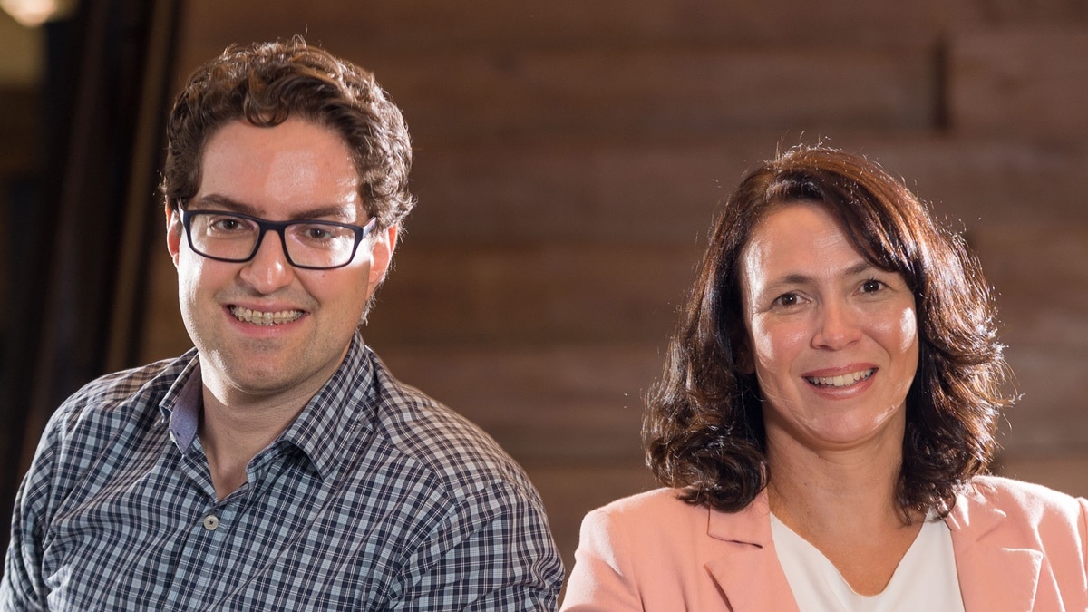 Fabiano Camperlingo, CEO Latam da SumUp, e Mariana Lázaro, a CFO Latam da SumUp