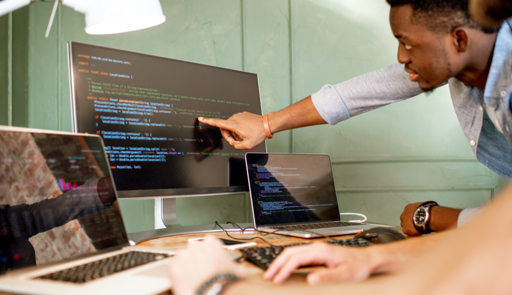 programadores, homem negro