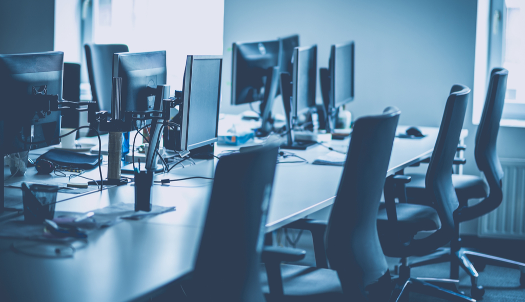 escritório vazio, empty