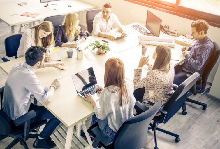 time, equipe, inovação, reunião