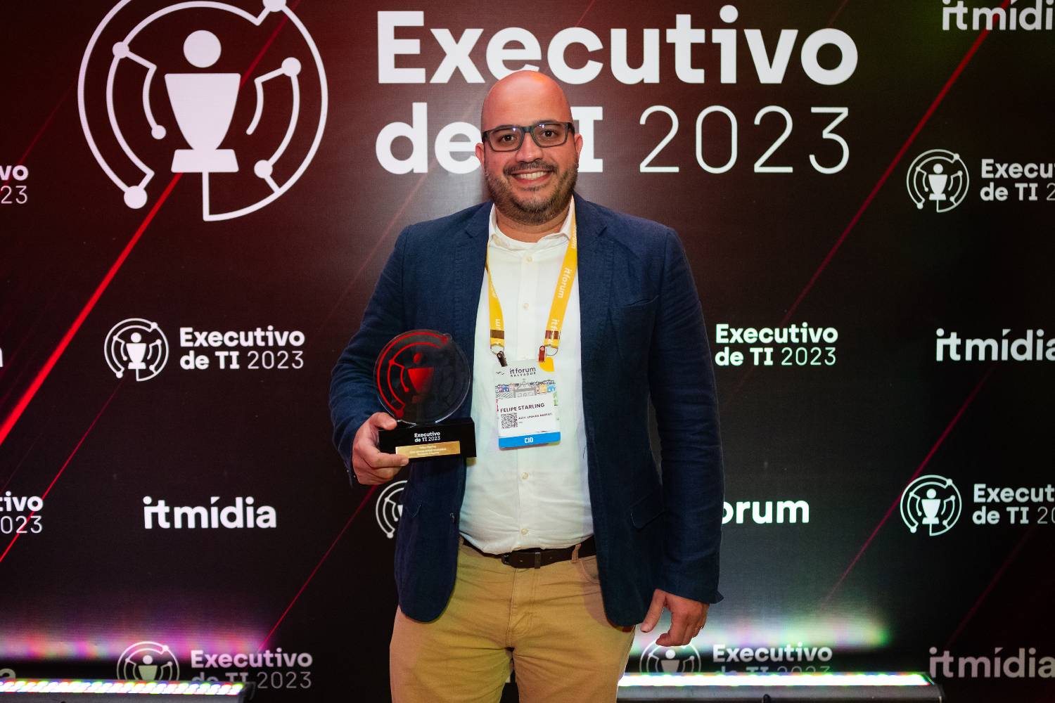 Felipe Starling, CIO da Azul Linhas Aéreas Brasileiras, durante o IT Forum Salvador