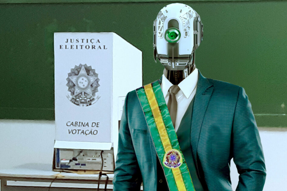 IA pode ser usada na eleição, mas seguindo regras para evitar fake news - Ilustração: Paulo Silvestre com Freepik/Creative Commons