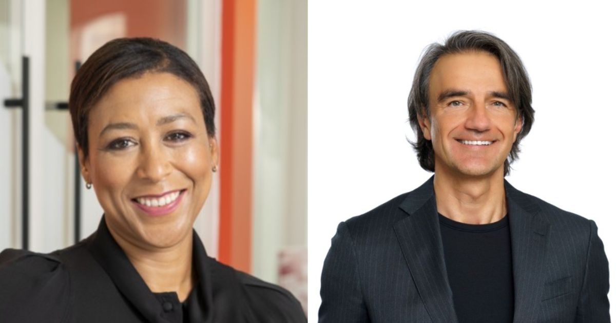 Pamela Maynard, CEO da Avanade e Florin Rotar, Chief AI Officer da Avanade