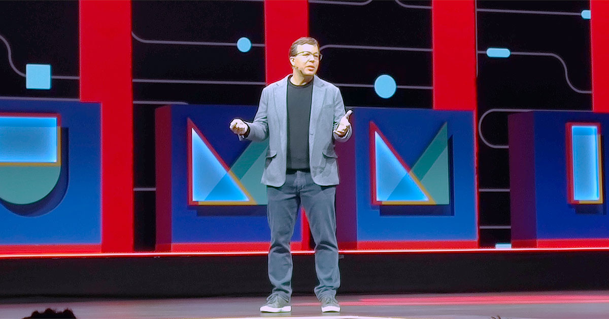 Matt Hicks, CEO da Red Hat, explica a integração entre inteligência artificial e open source - Foto: Paulo Silvestre