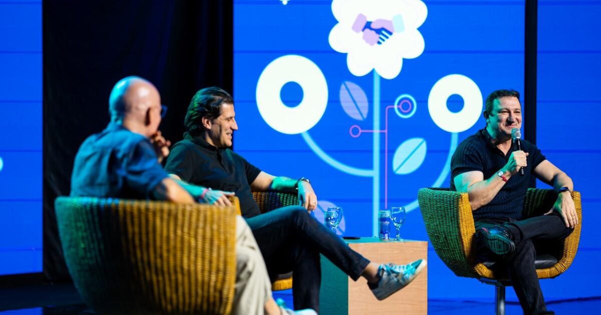 Rodolfo Eschenbach, presidente da Accenture para Brasil e América Latina, e Cesar Gon, fundador e CEO da CI&T