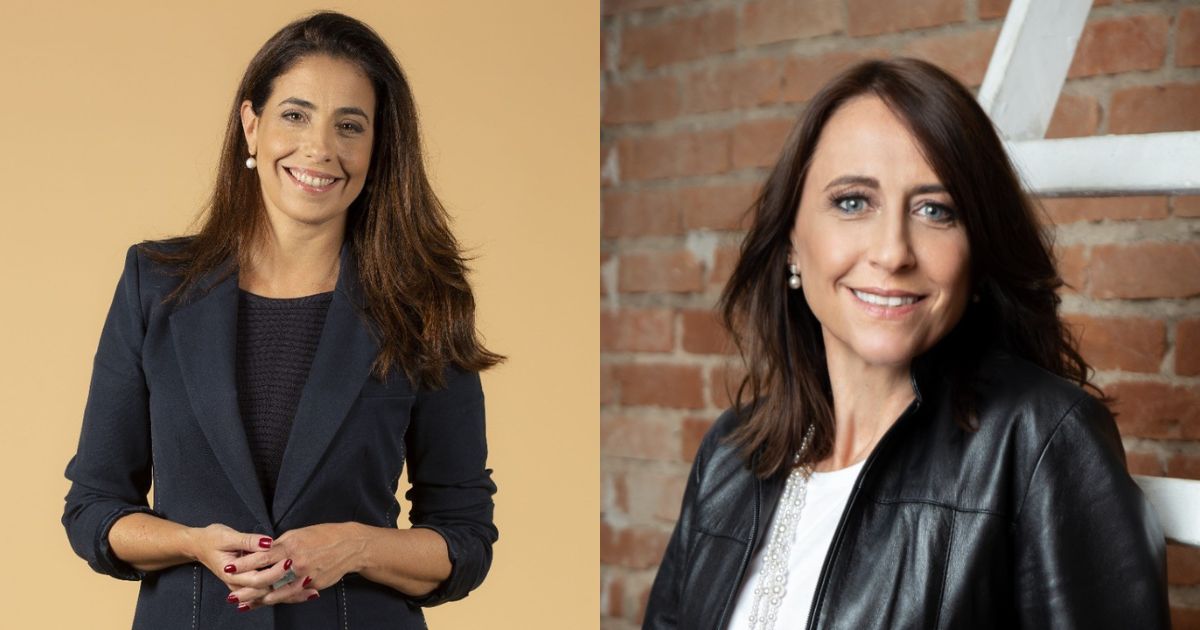 Adriana Aroulho, CEO da SAP Brasil e Cristina Palmaka, presidente da SAP América Latina e Caribe Imagens: LinkedIn