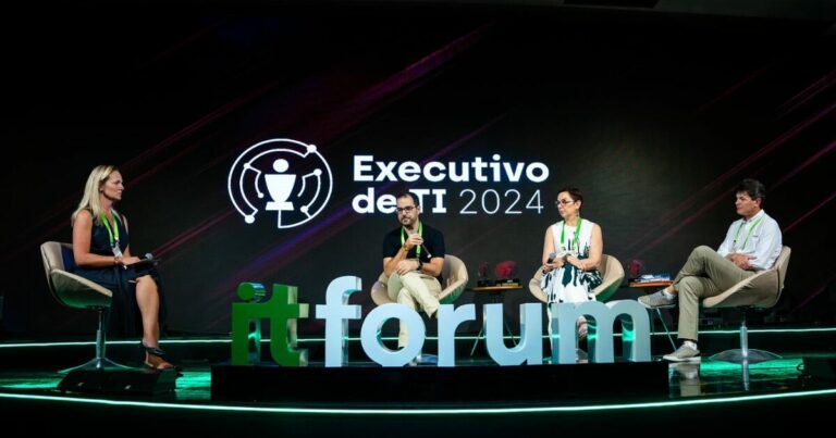 Executivos debatem ESG na estratégia do negócio no IT Forum Praia do Forte. Imagem: PlayP