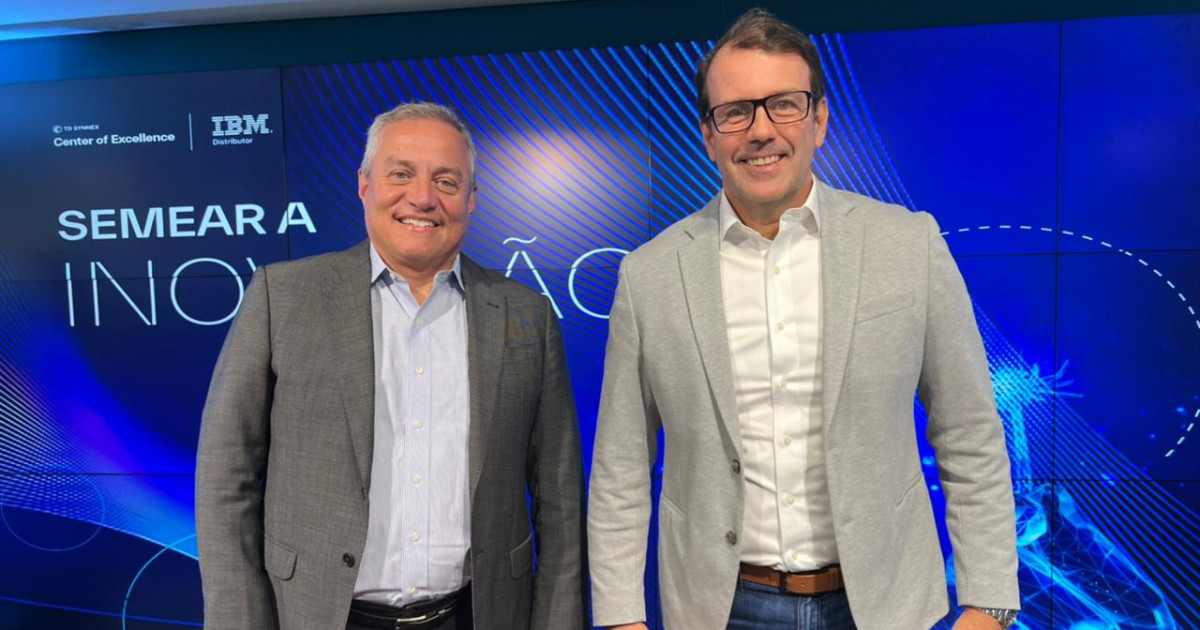 Otávio Lazarini, da TD Synnex, e Tonny Martins, da IBM