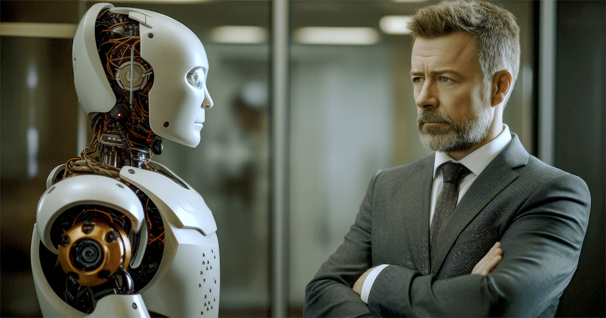 Tarefas que exigem criatividade, empatia, crítica e julgamento moral são difíceis de automatizar (emprego, inteligência artificial, executivo, trabalhador, robôs humanoides)