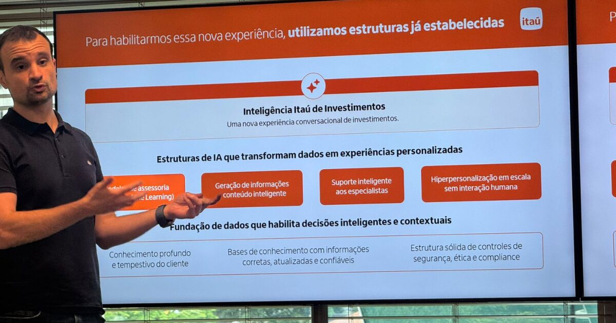 Imagem: Kênia Almeida/ IT Forum Cadu Mazzei, diretor de tecnologia do Itaú